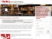 Tablet Screenshot of etc-llibres.com